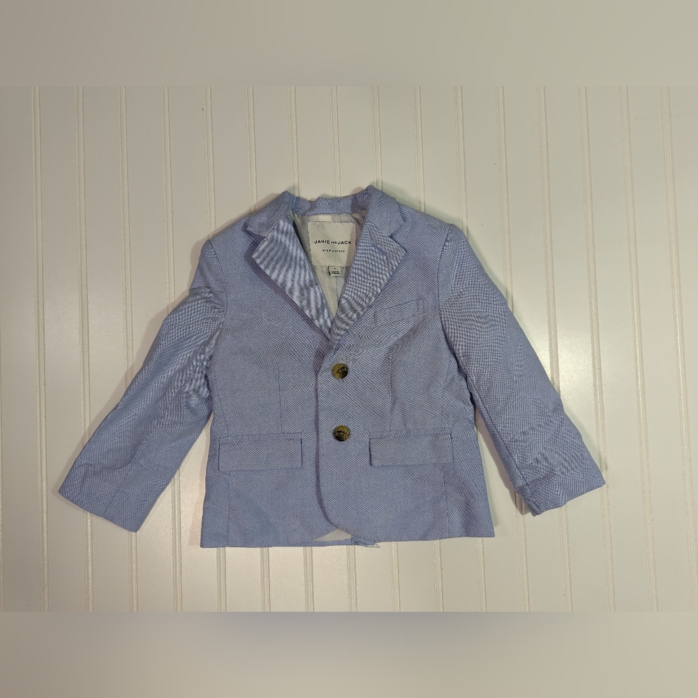 Janie and Jack Blue Oxford Blazer size 3